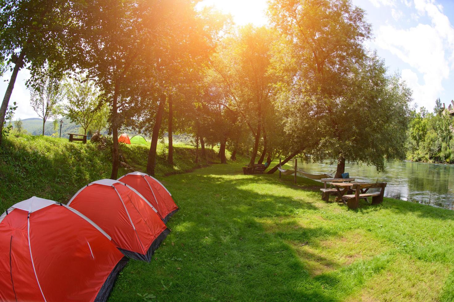 camp tent site photo