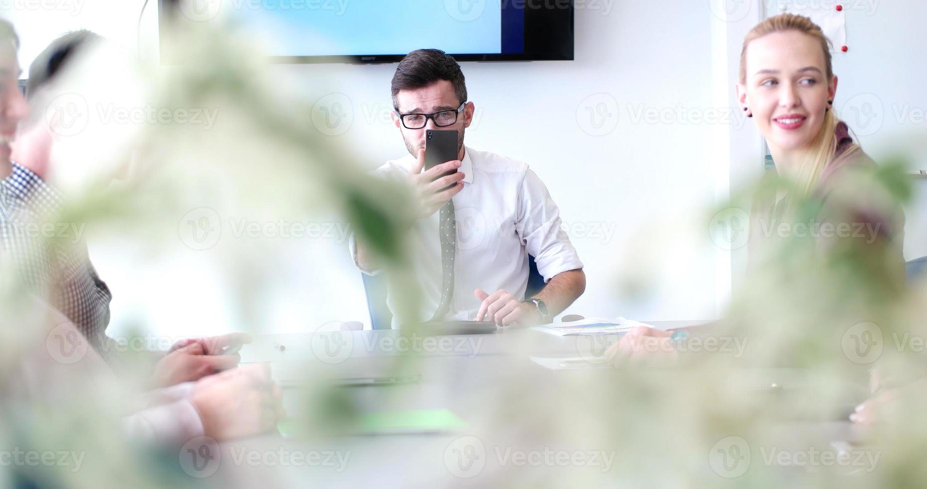 group of business man on meeting photo