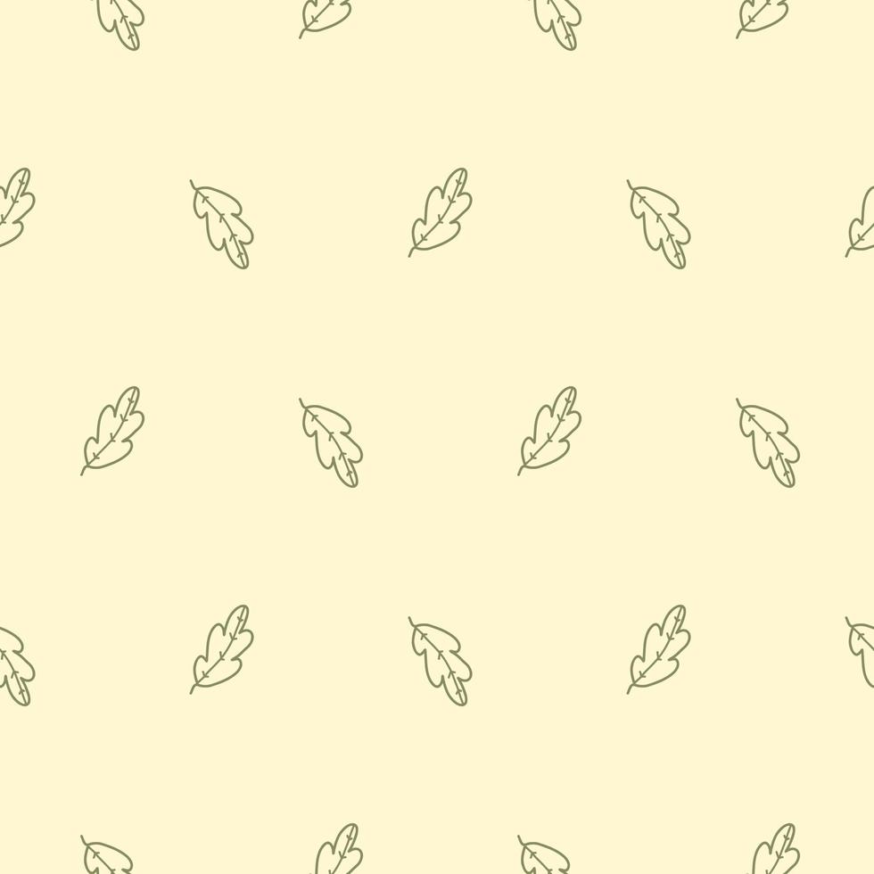 Graphic oak leaves on a pattern. Pattern for fabric, textile, wallpaper, wrapping paper, scrapbooking. vector