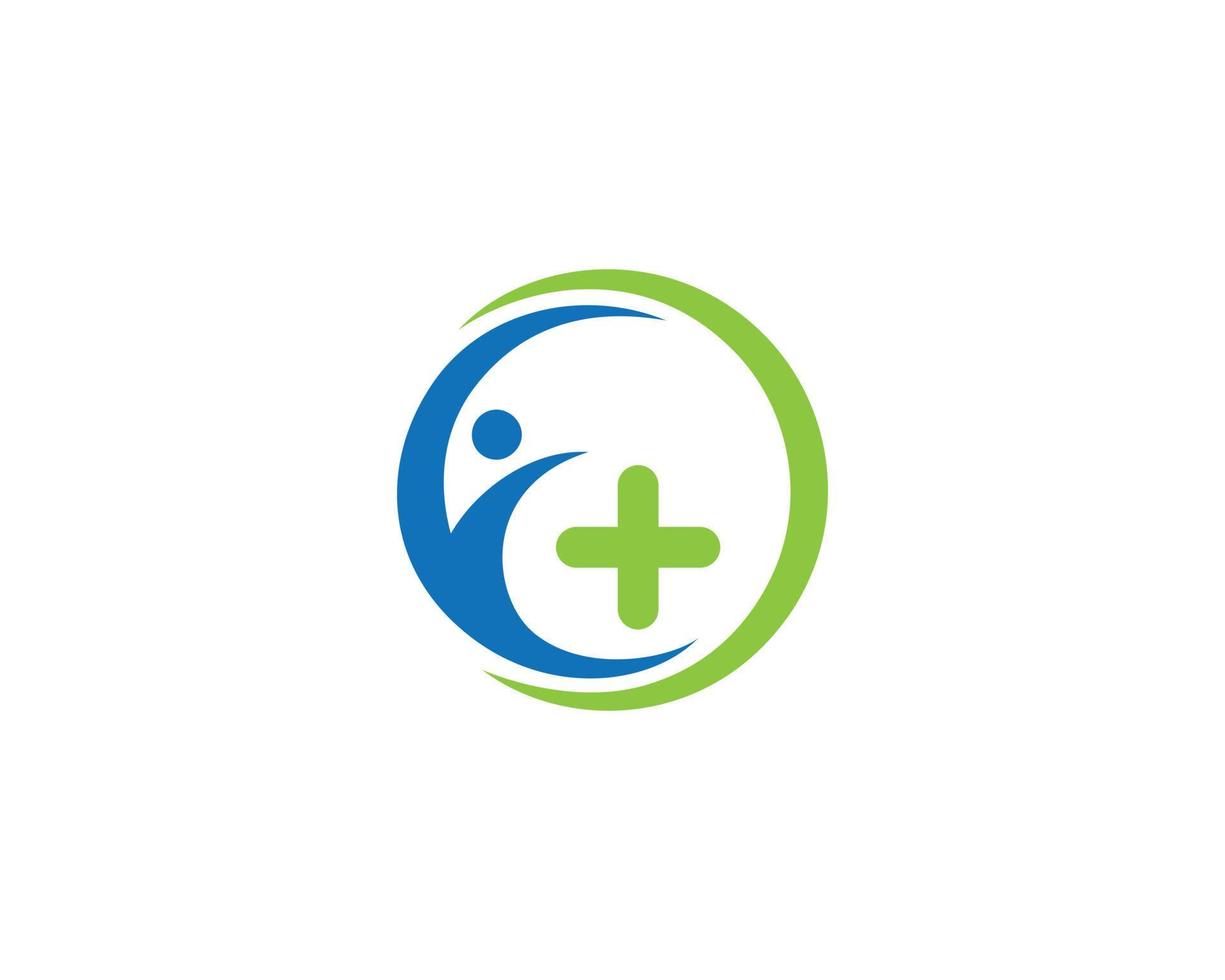 Simple Modern Hospital Logo With Healthcare Medical Template Vector. vector