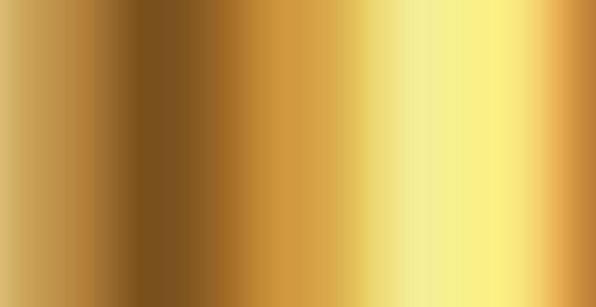 Gold metal plating industry panoramic metal texture with glare - Vector