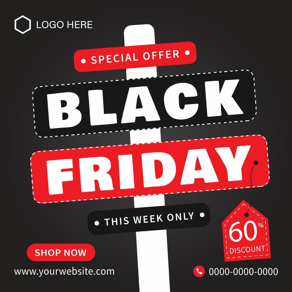 Black Friday Super Sale Post Design, Black Friday Poster Design, Black Friday Banner, Black Friday. vector
