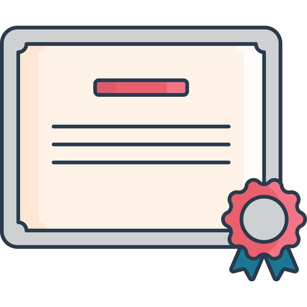 Certificate vector icon