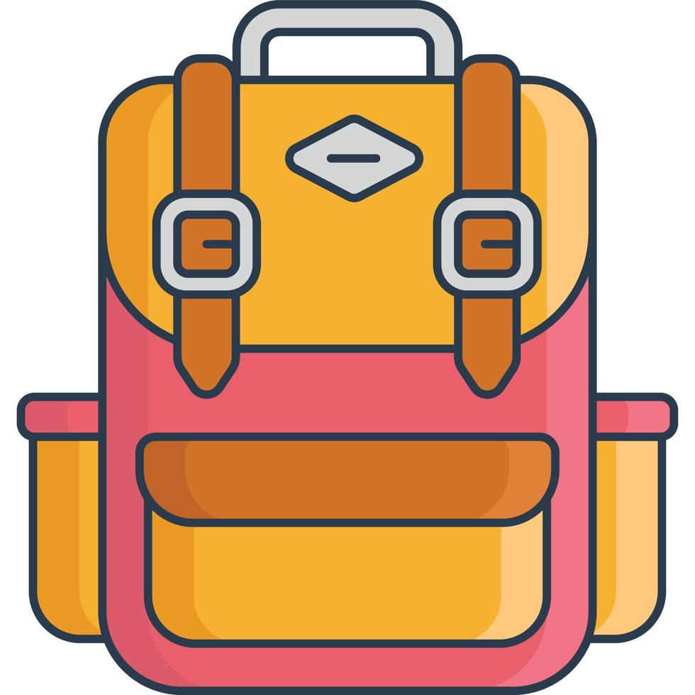 icono de vector de mochila