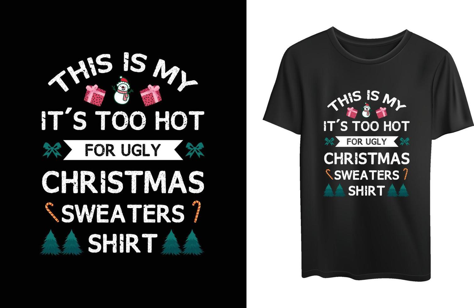 Christmas t-shirt design vector