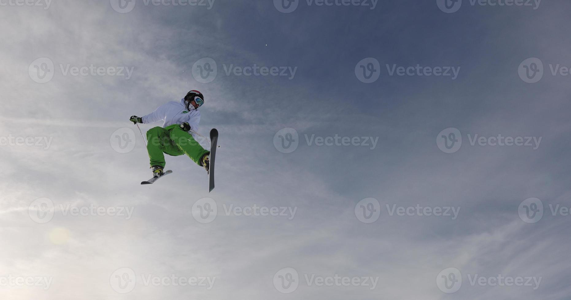 extreme freestyle ski jump photo