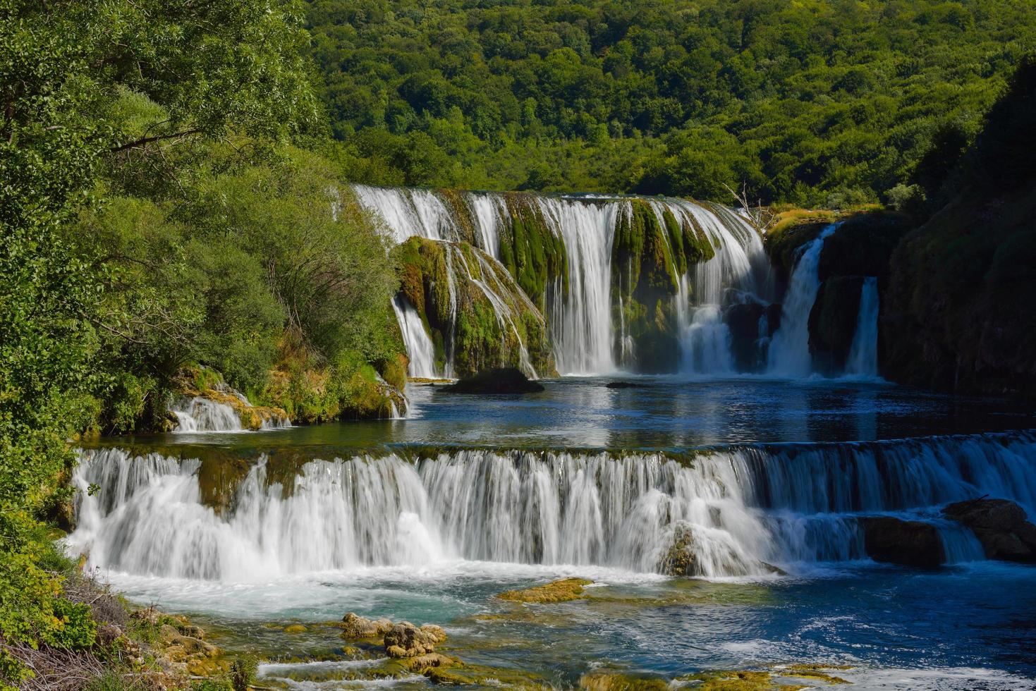 View of a waterfall photo