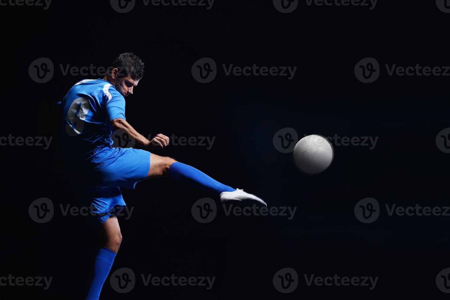 Soccer player view photo