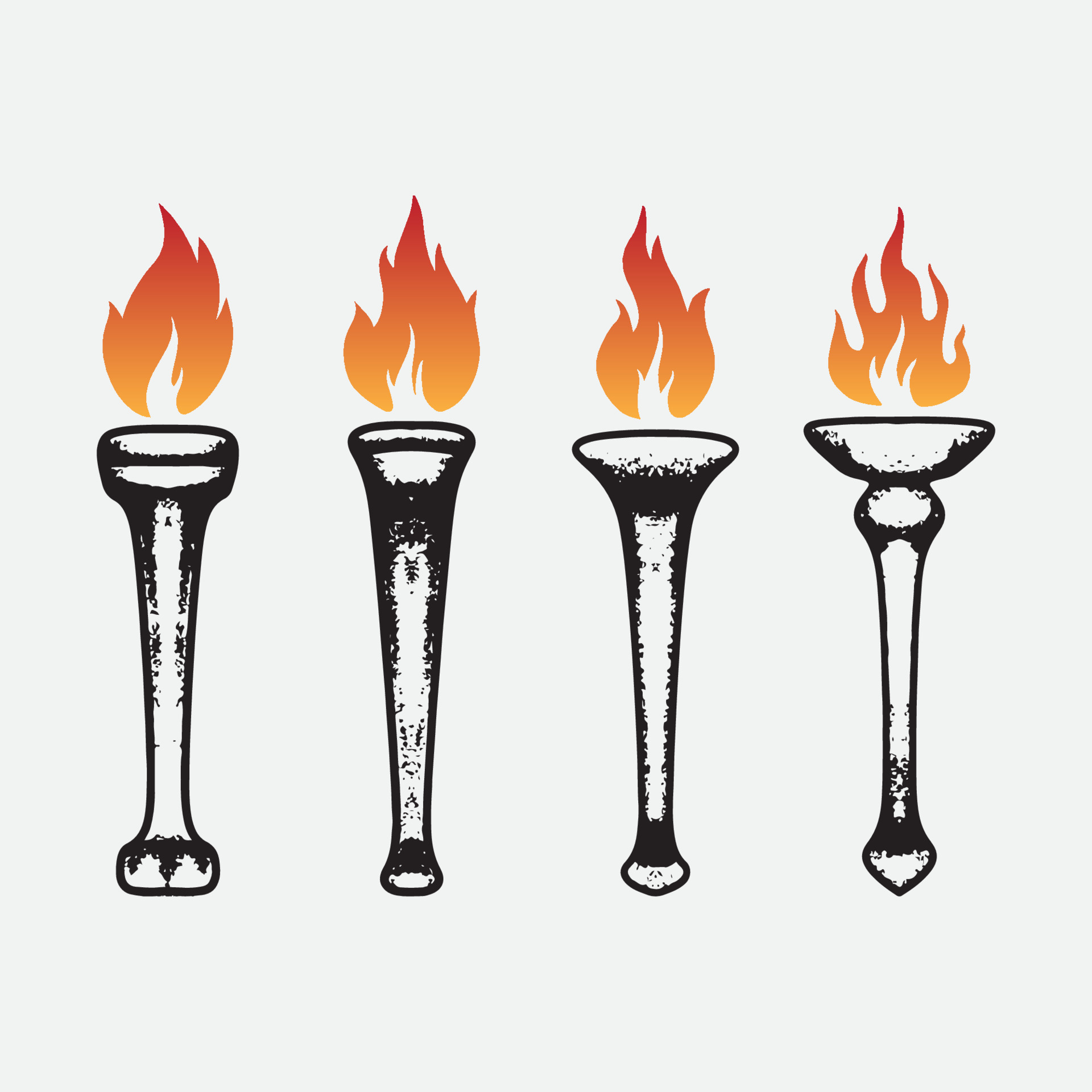 Torch fire drawing illustration. 11641964 Vector Art at Vecteezy
