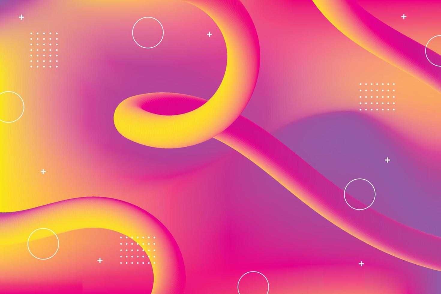 Colorful abstract background with volumetric lines vector