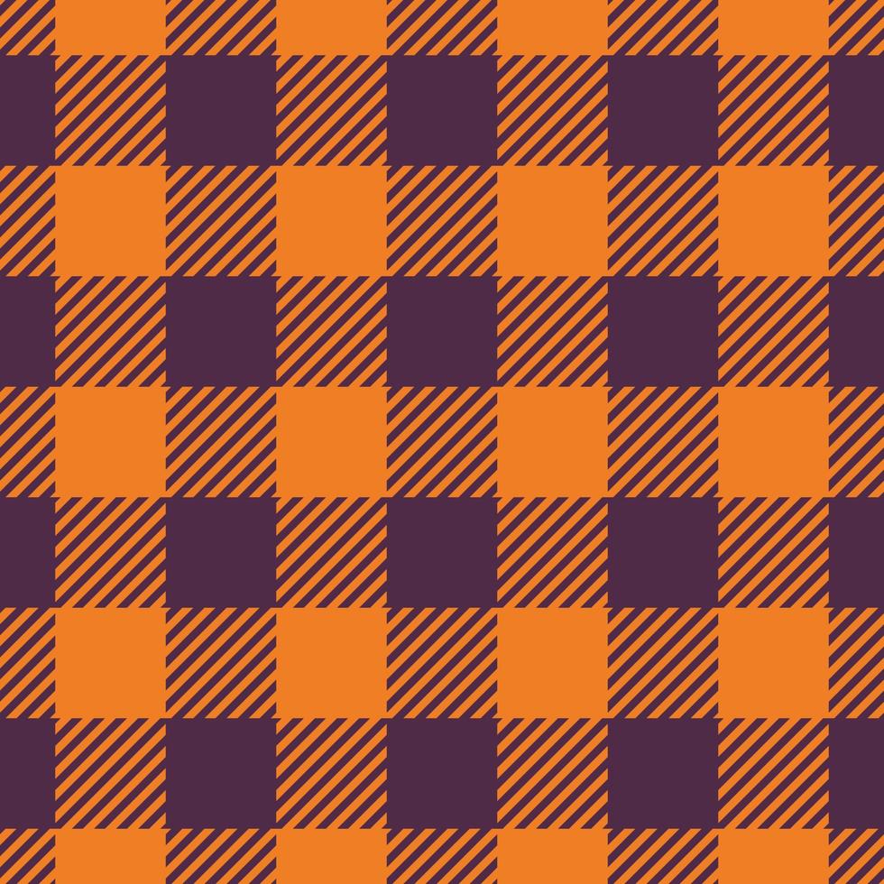 Fall Buffalo Plaid Background Patterns Seamless Vector Illustration