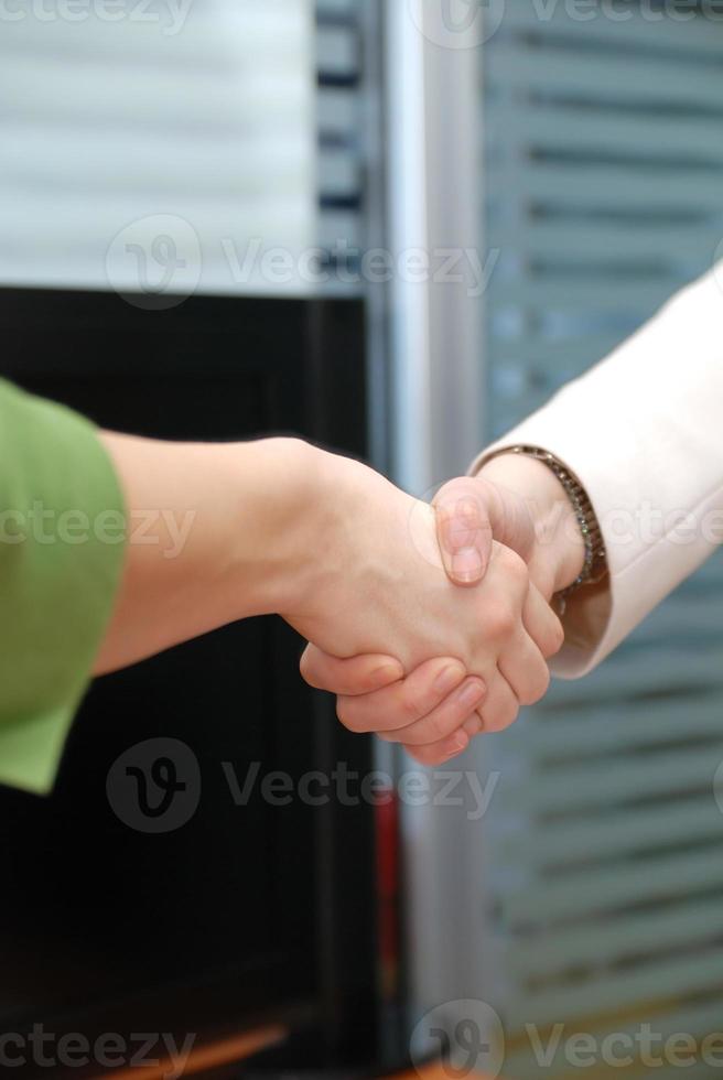 Business handshake view photo