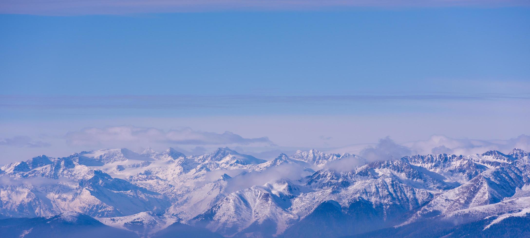 Winter landscape view photo