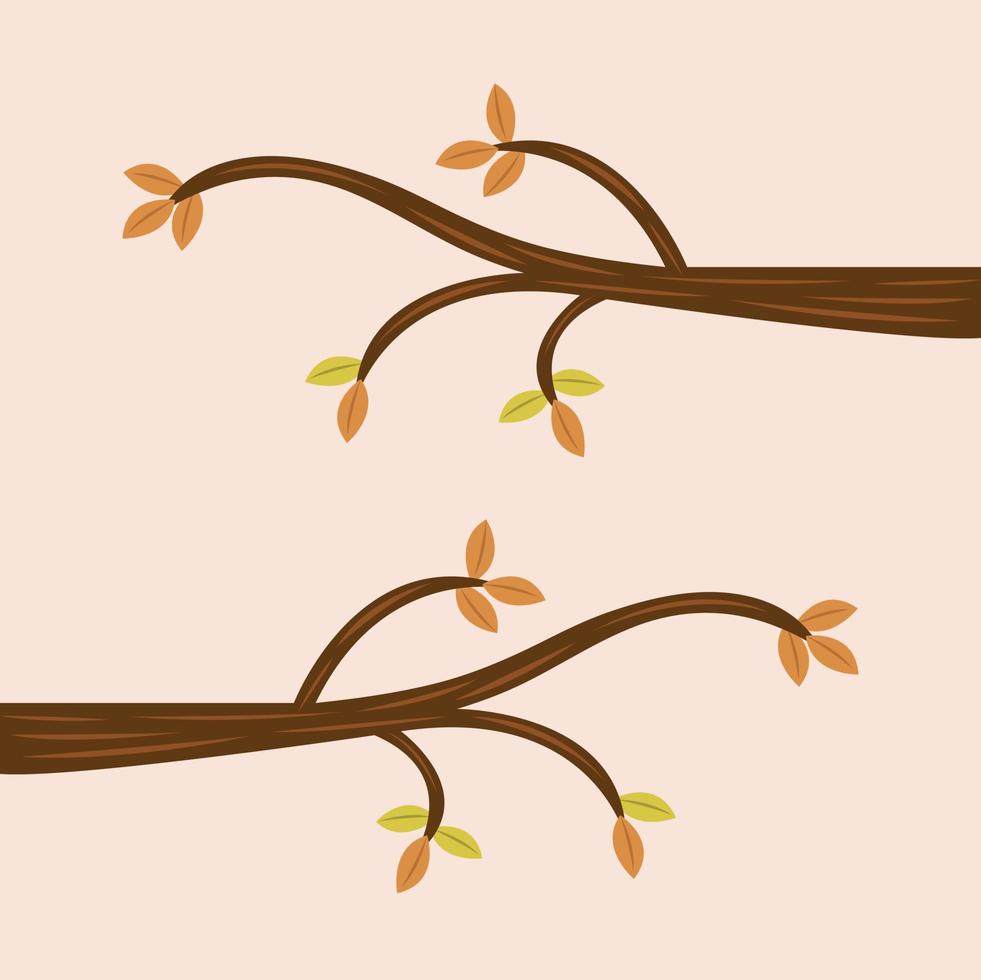 Tree branch vector illustration for graphic design and decorative element