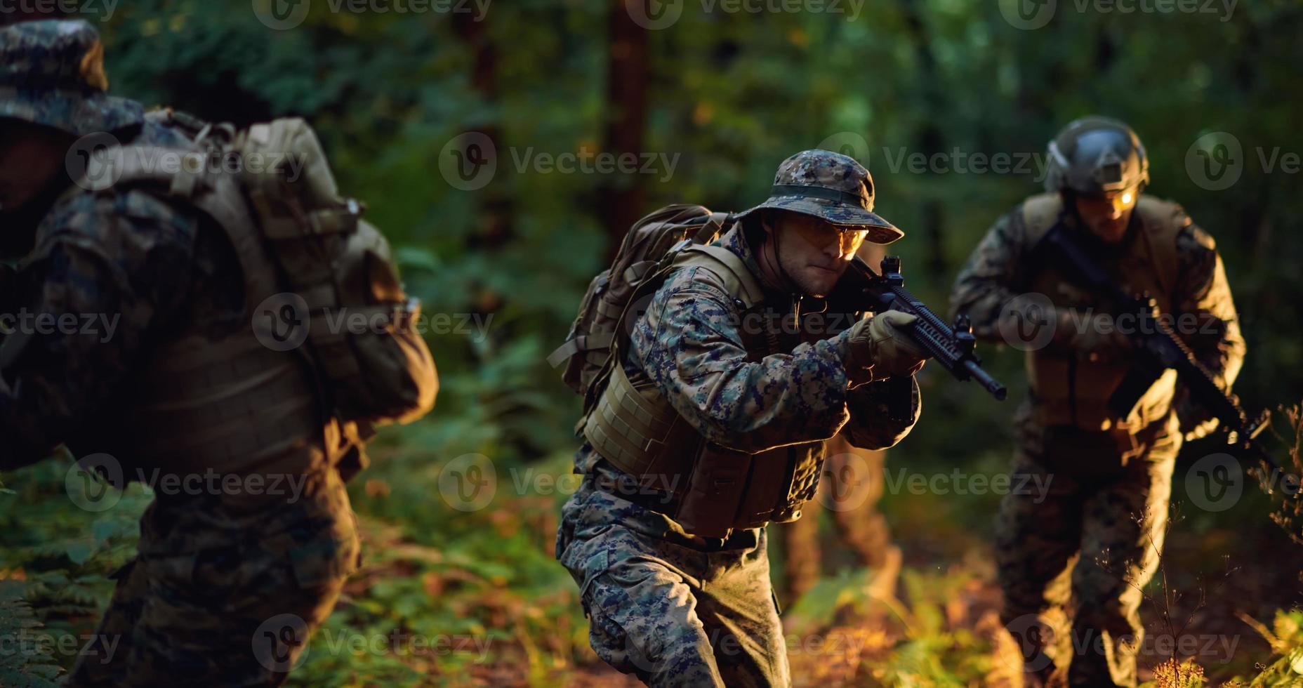 Military soldiers in field photo