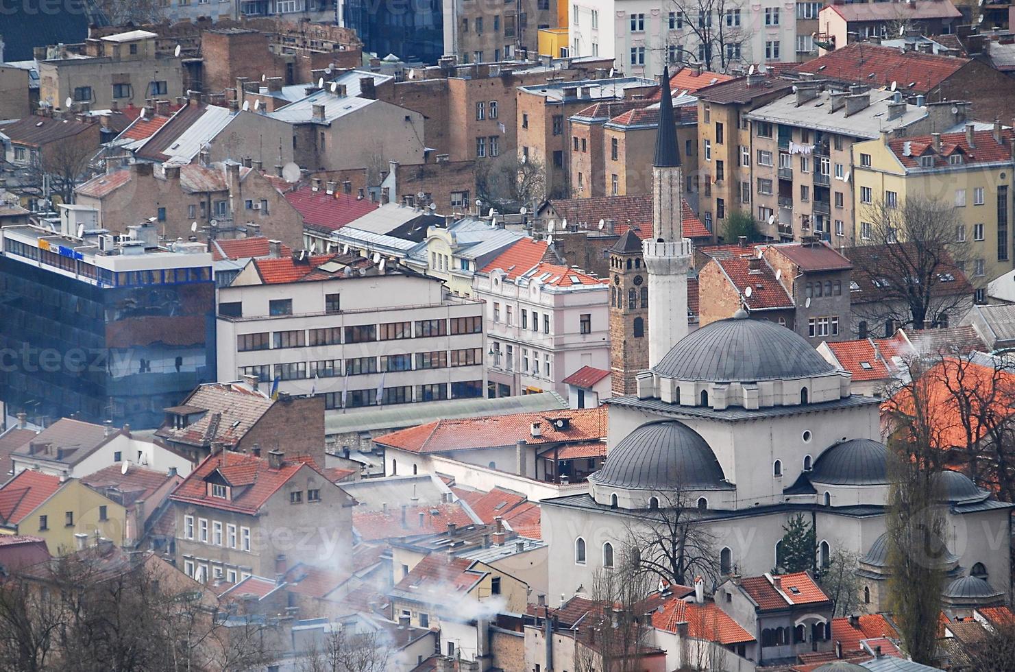 Mosque in city photo