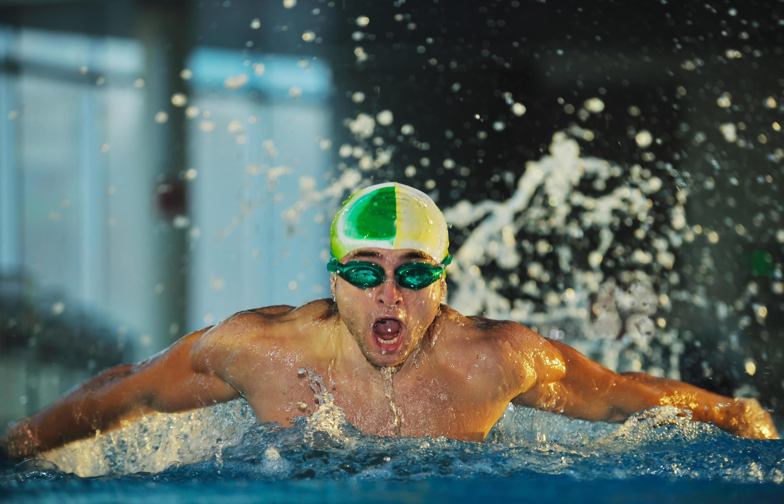 Male swimmer portrait 11642725 Stock Photo at Vecteezy