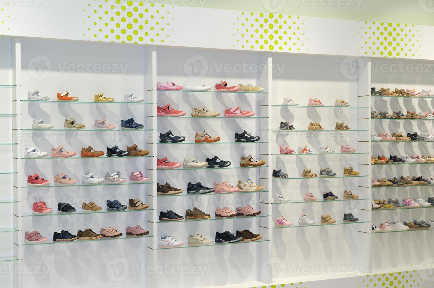 Shoes in shop photo