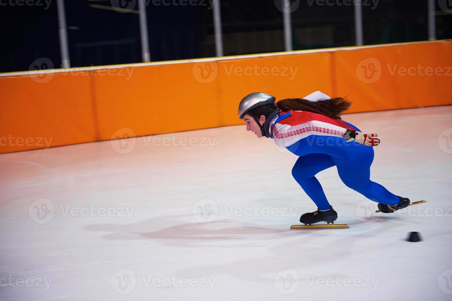 vista de patinaje de velocidad foto