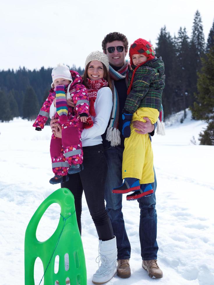 Winter family fun photo