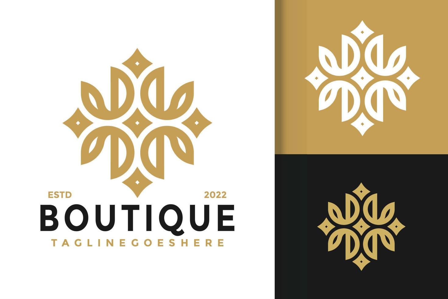 H Letter Luxury Boutique Logo Design, brand identity logos vector, modern logo, Logo Designs Vector Illustration Template