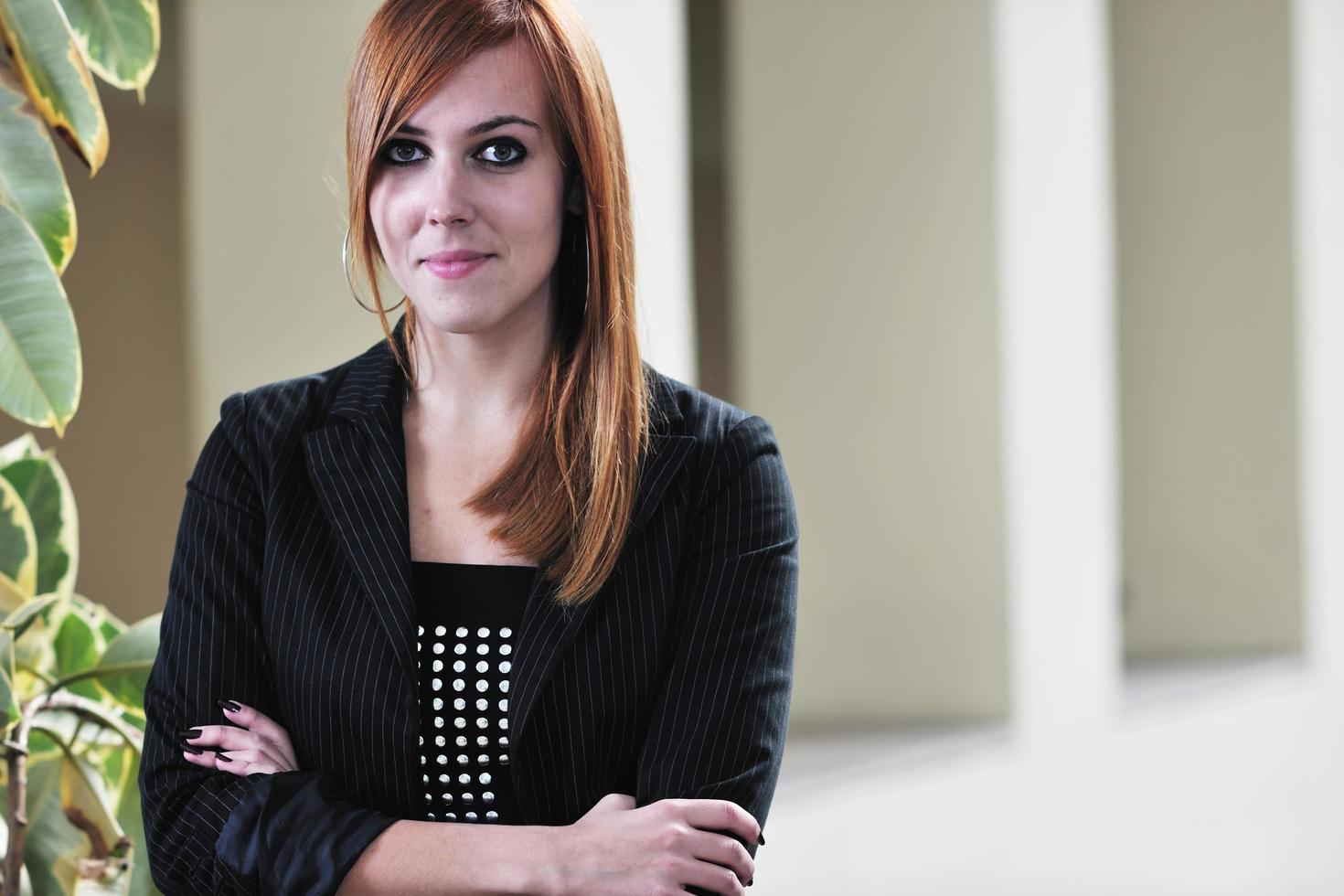 student girl portrait at university campus photo