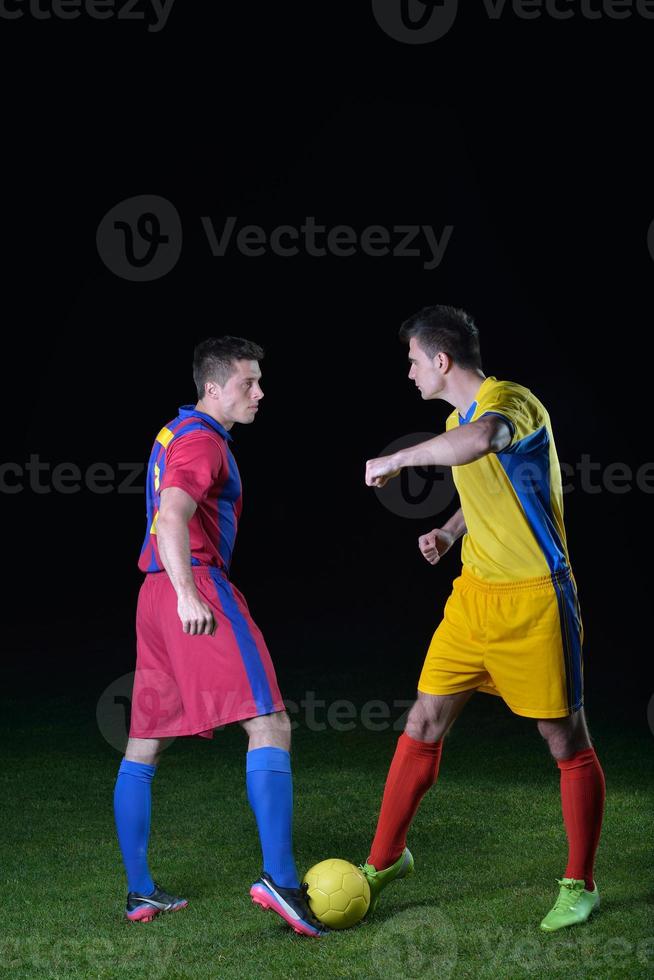 Soccer player view photo