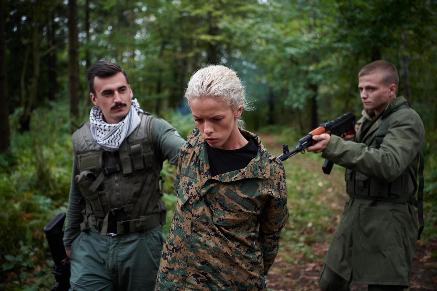 terrorists was capture alive woman soldier photo