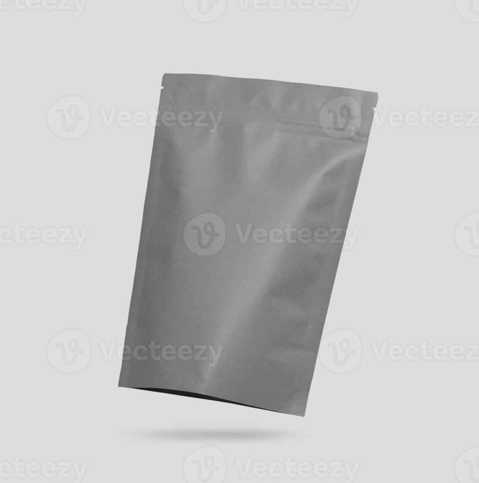 Paper coffee bags mockup template with copy space for your logo or graphic design photo