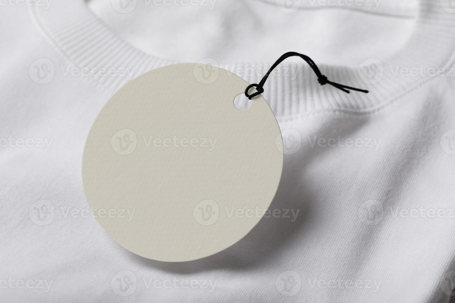 Clothes Label Tag mockup template photo