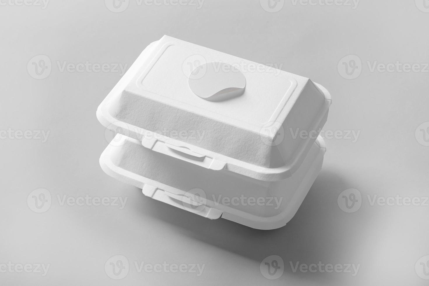 Takeaway food container box mockup with copy space for your logo or graphic design photo