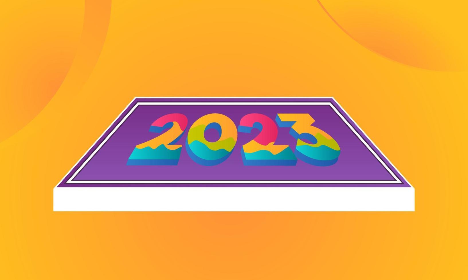 2023 new year design vector