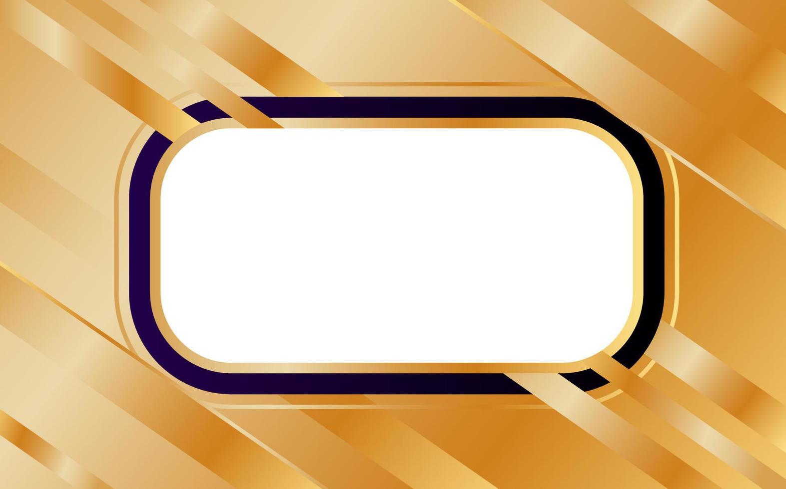 Black and gold frame vector