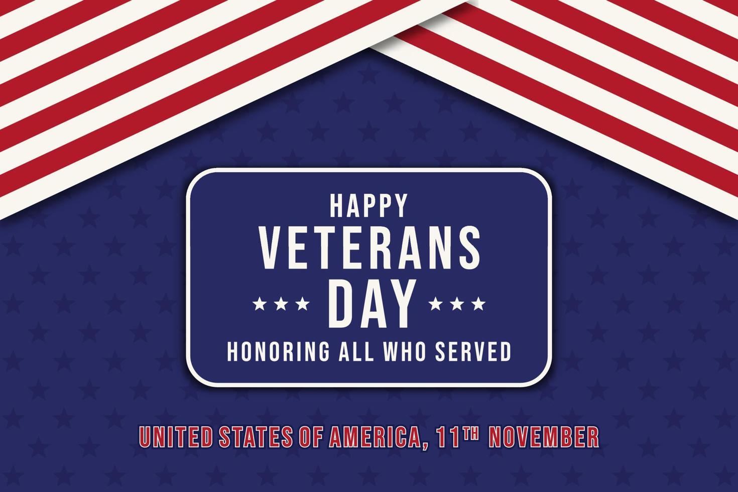 Veterans day flag america vector design background