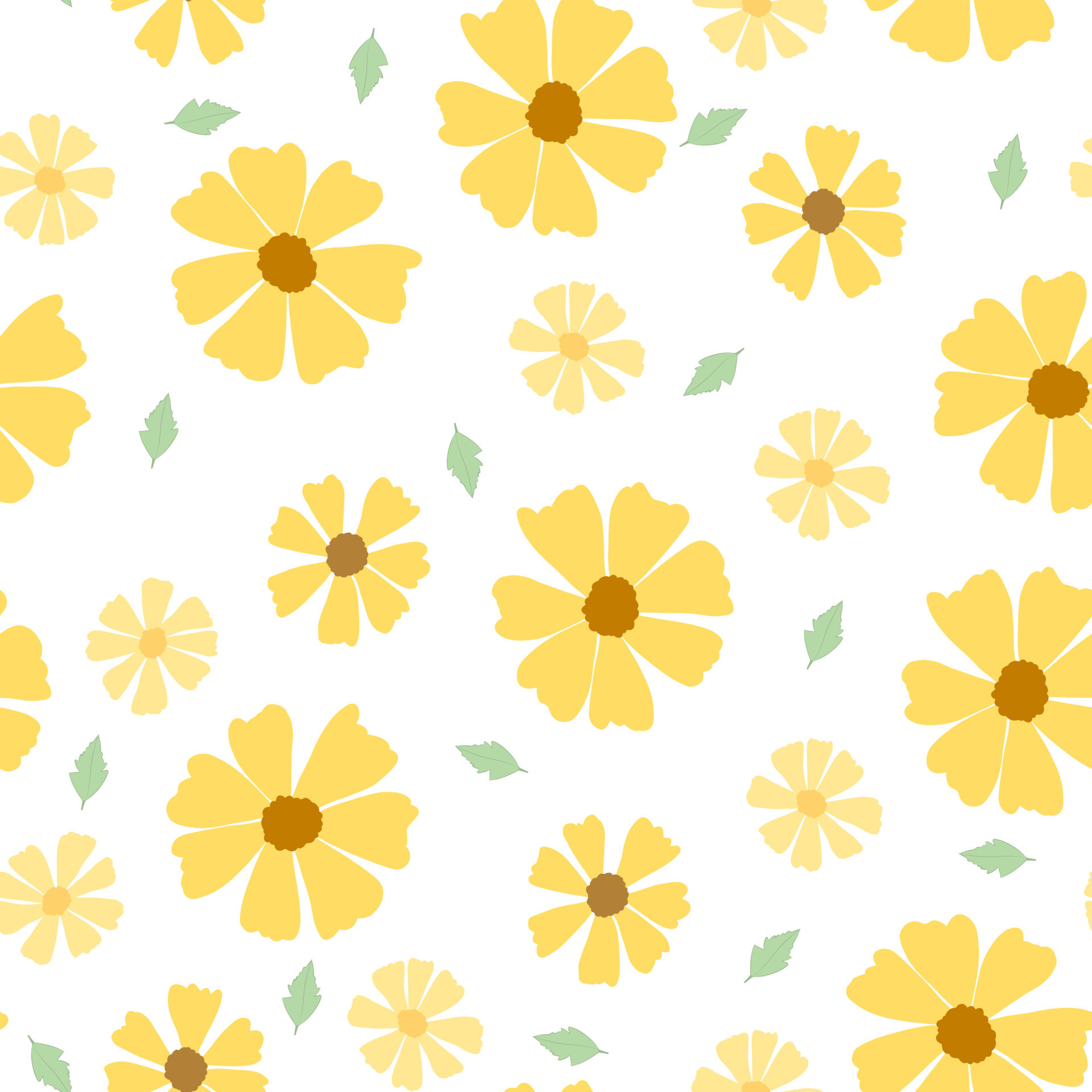 cute yellow pattern wallpaper