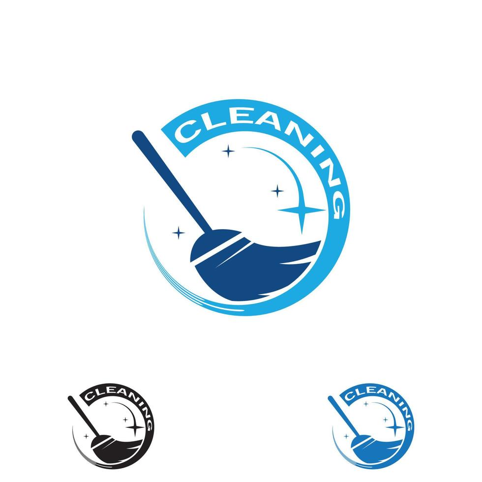 Cleaning Concept Logo creative Design Template Vector illustration