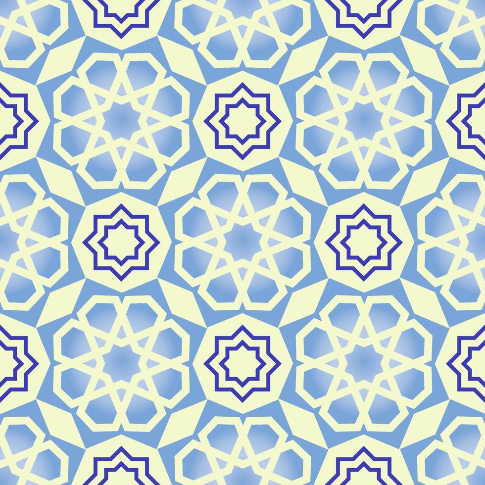 Abstract seamless patterns in Islamic style. vector