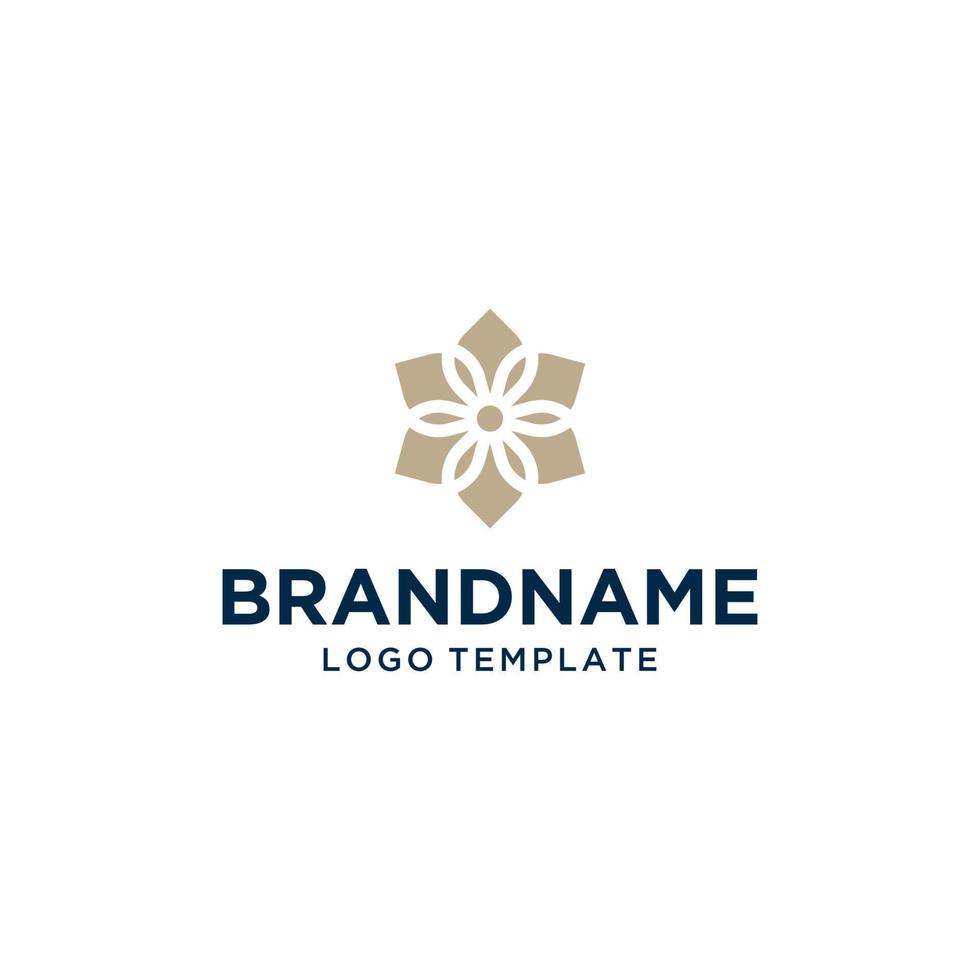 Flower Logo Vector Luxurious Simple Abstract