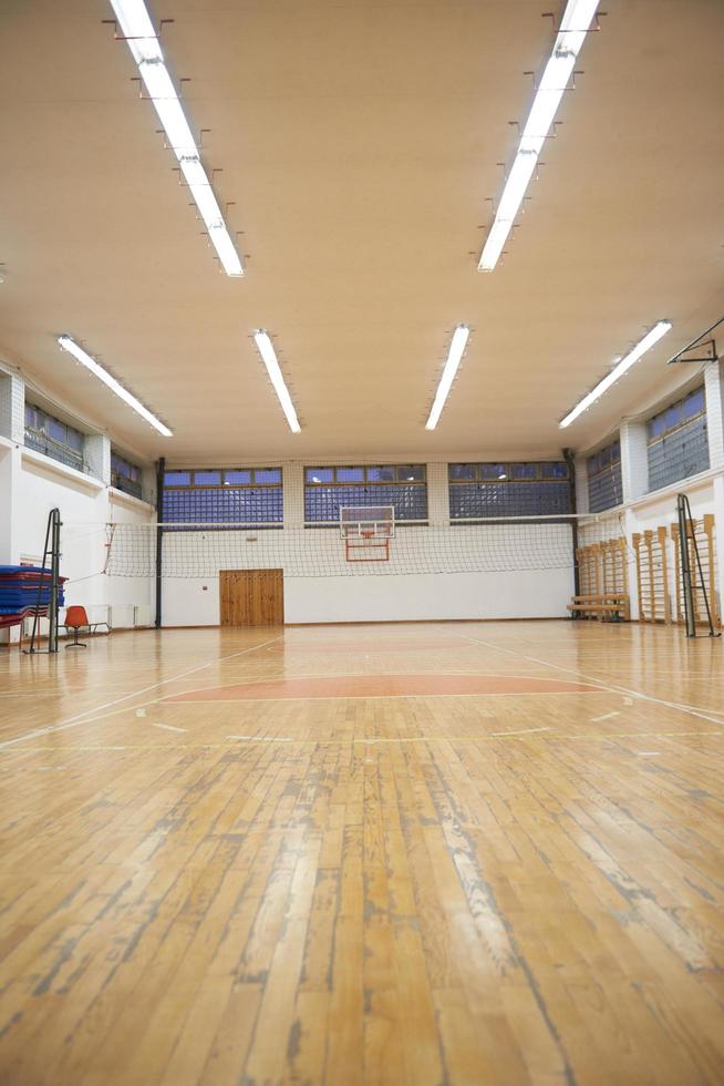 Empty school gym photo