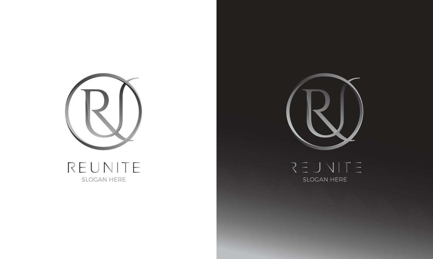 R and U reunite logo vector
