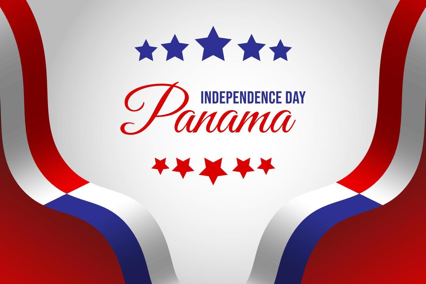 Happy independence day Panama Design Vector Template Design Illustration