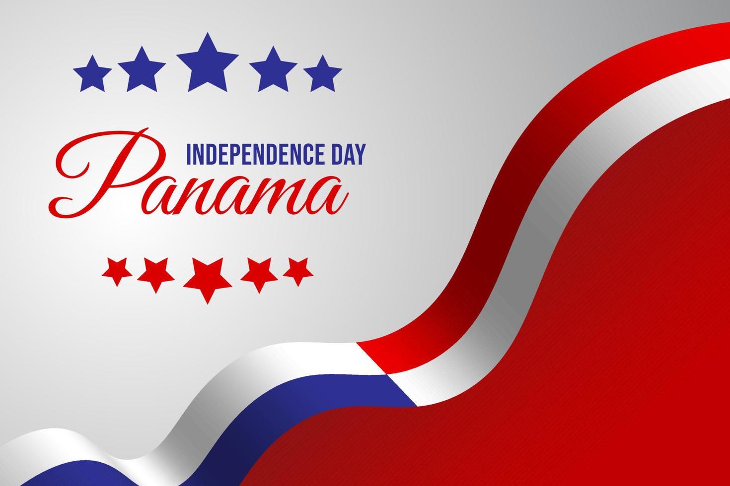 Happy independence day Panama Design Vector Template Design Illustration