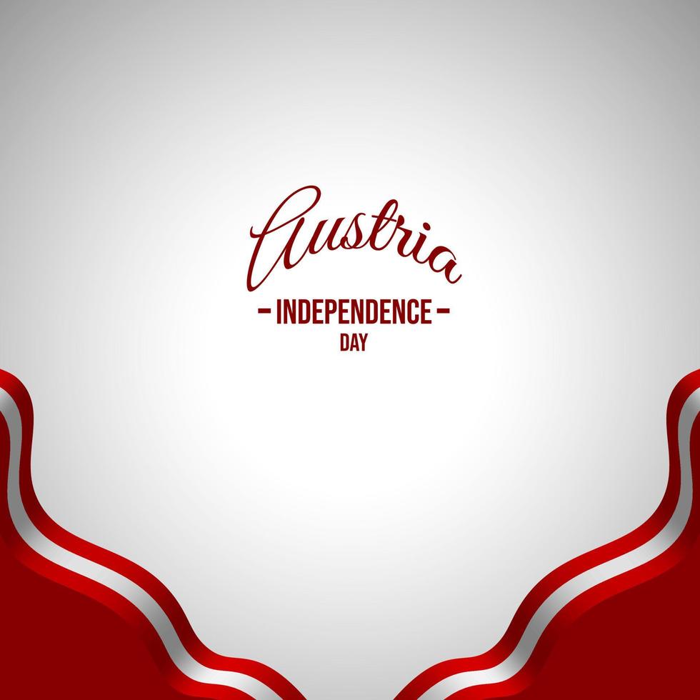 Austrian flag country background. Austrian Republic National Independence Day greeting card. Flag Illustration Vector. vector