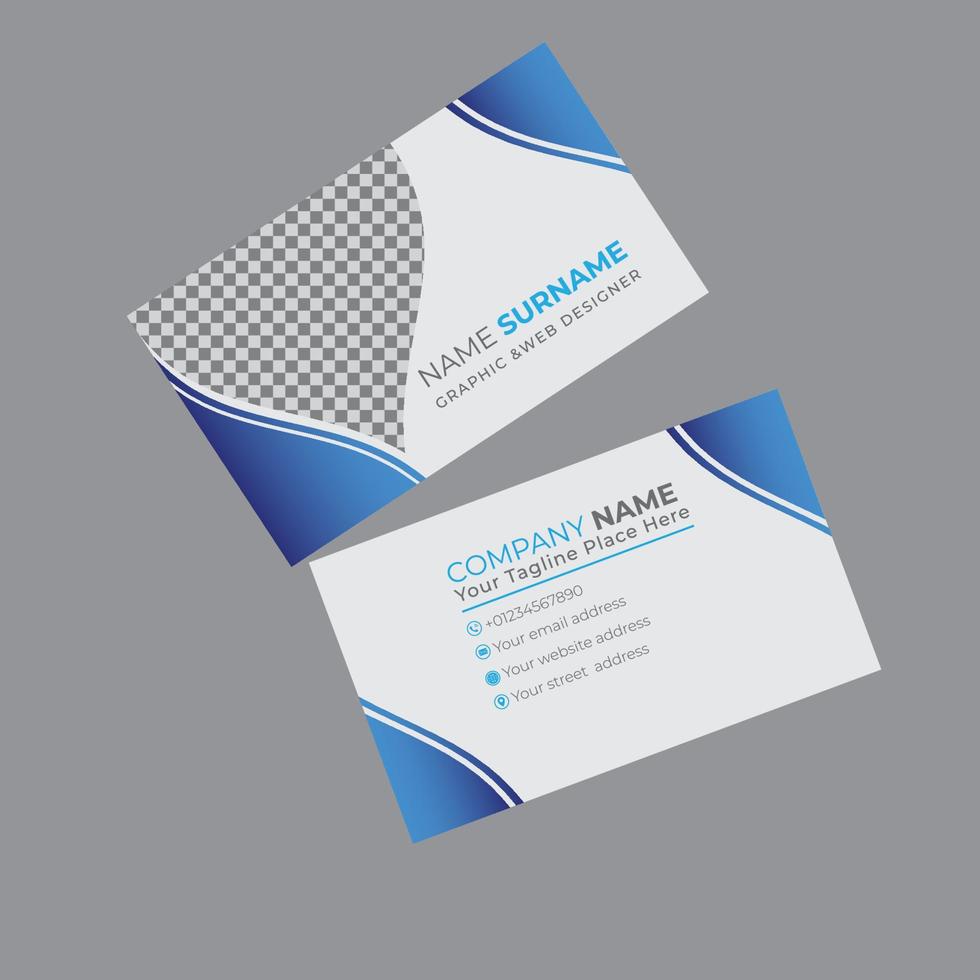 Business card design template vector