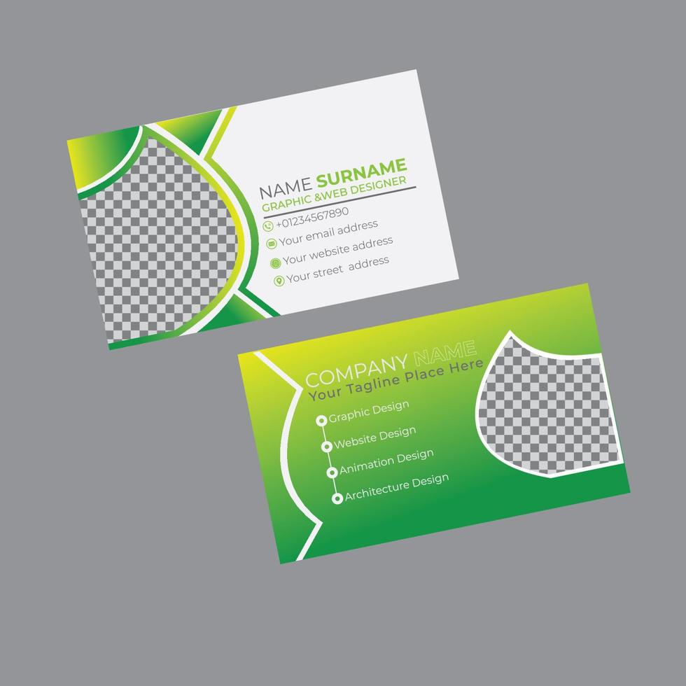 Business card design template vector