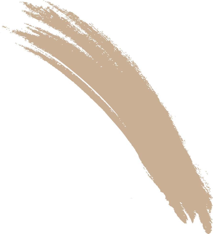 The brush stroke is beige. vector