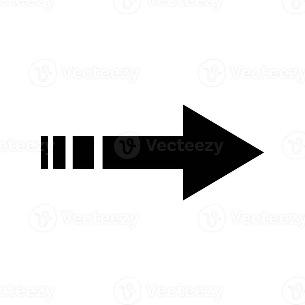 símbolo de flecha derecha para el diseño de iconos png