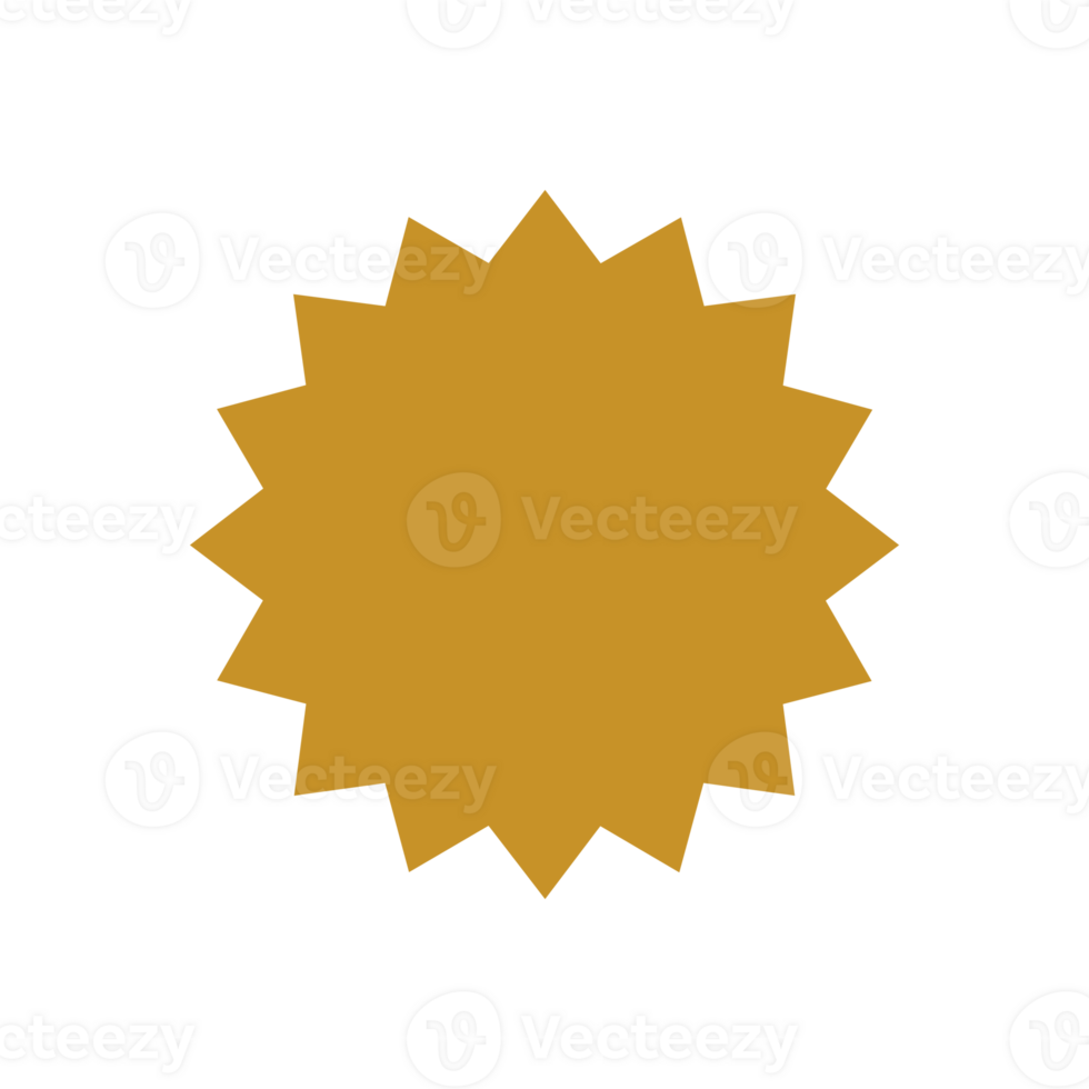 grundläggande form design element i gyllene Färg png