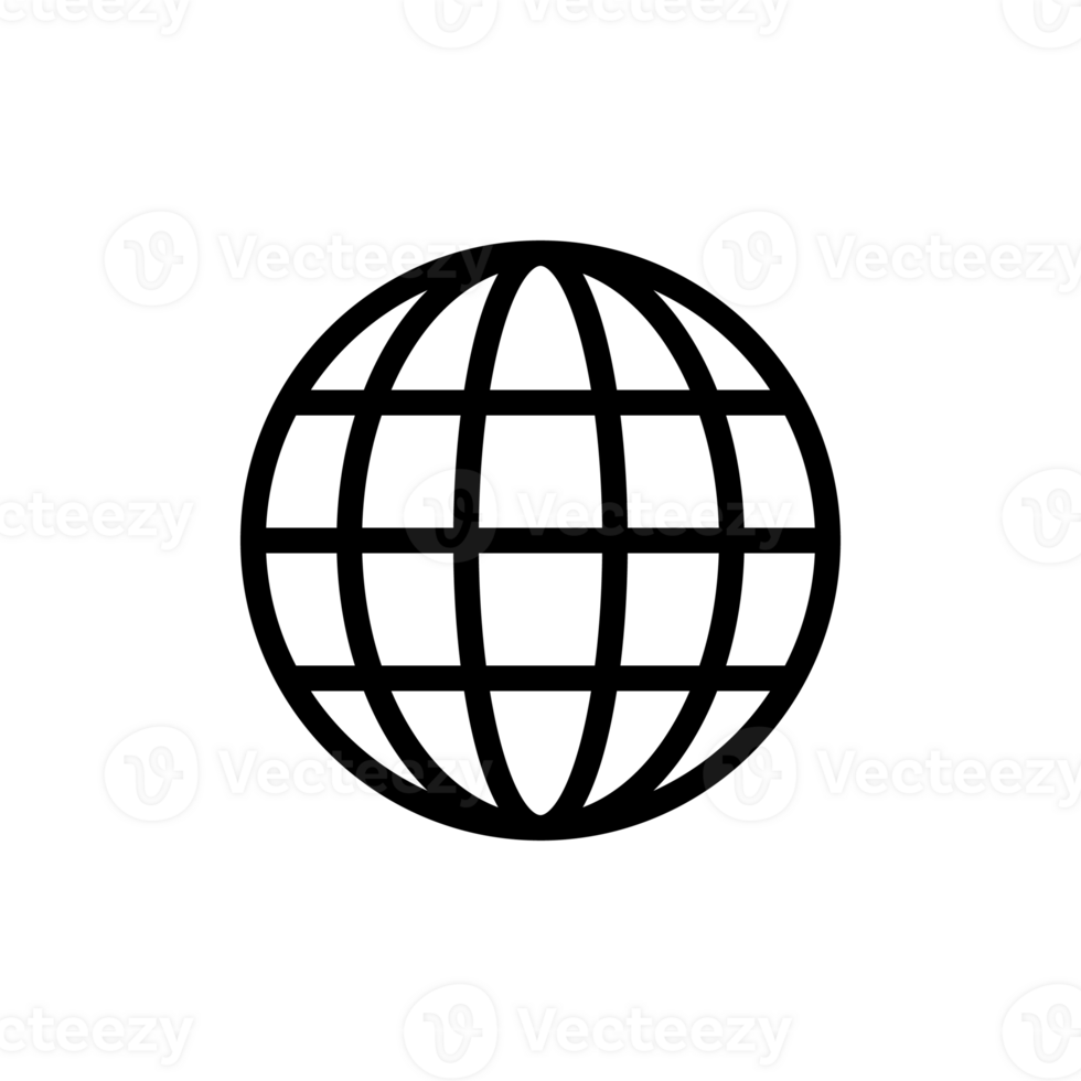wereldbol symbool voor icoon ontwerp png
