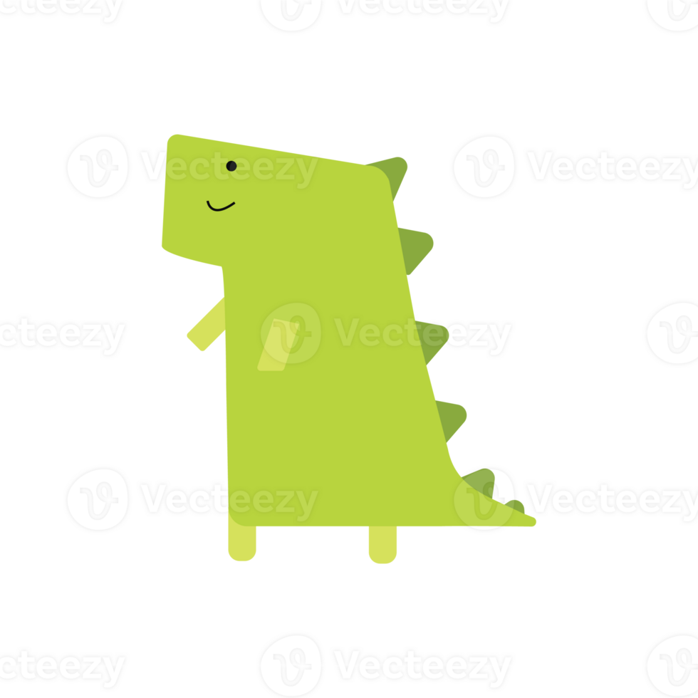 Dinosaur in cute illustration for kids design png